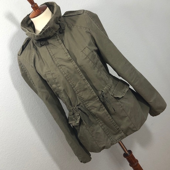 Gap Cotton Funnel Utility Jacket {kale} - Picture 6 of 8